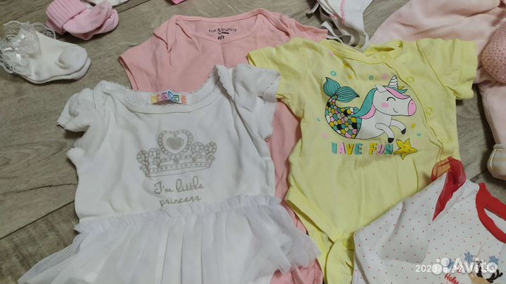 Вещи пакетом на девочку 56-74