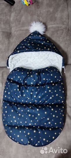 Новый теплый зимний конверт с поддевой в подарок