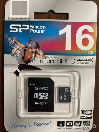 Карта памяти MicroSD 16 gB