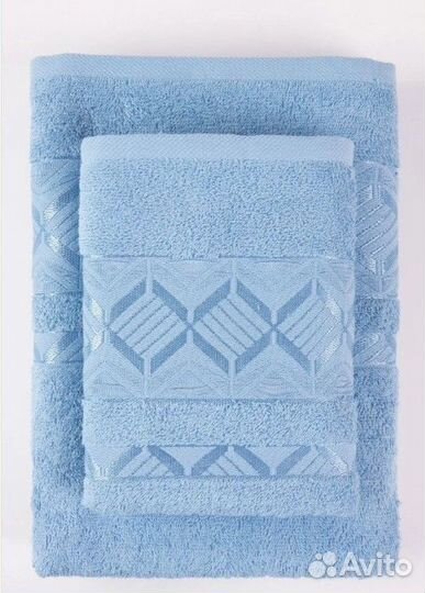 Полотенце для рук и лица 50/85 см махра Ромбик