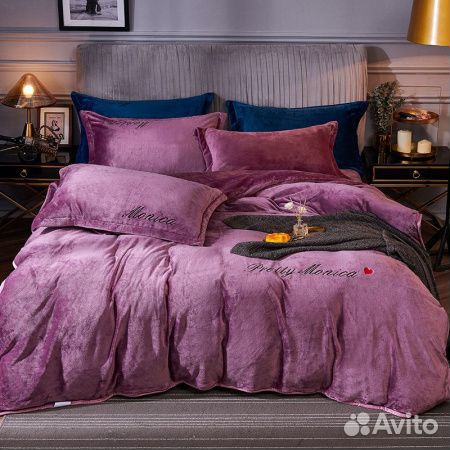 Велюровый постельный комплект