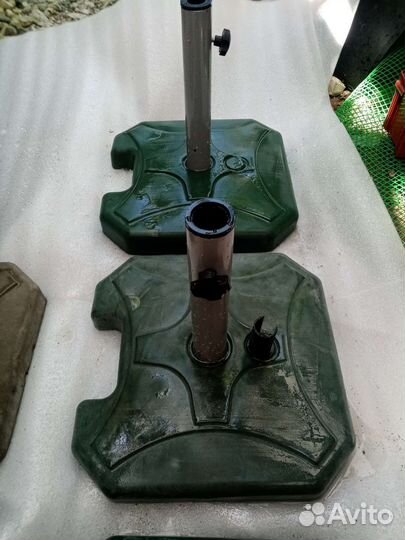 Опора для зонта 16 кг, разные размеры трубы