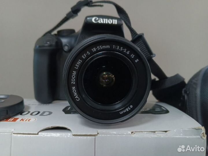 Canon eos 1100d объектив 18-55 + коробка