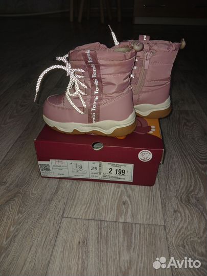 Сапоги зимние для девочки 25 размер