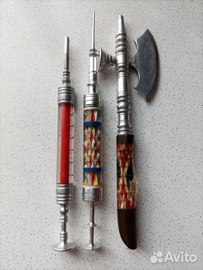 Ручки шариковые наборные Топорик Шприцы СССР