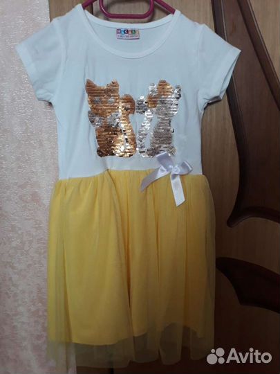Платье для девочки 122-128