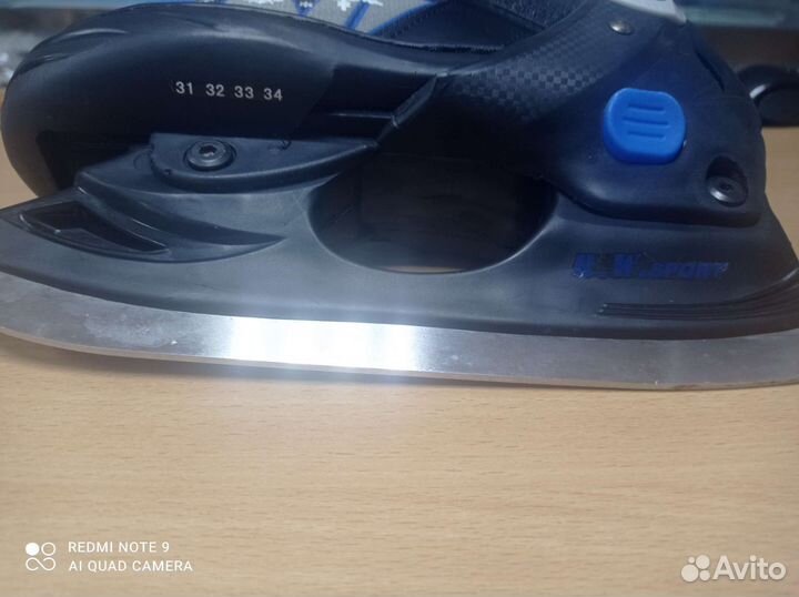 Коньки детские раздвижные 31-34