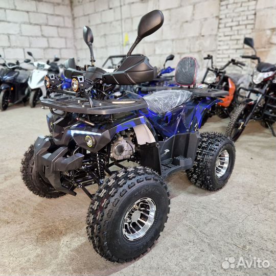 Квадроцикл Hummer 8 LUX Синий Камуфляж