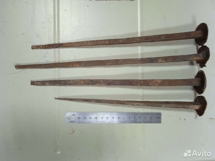 Старинные царские гвозди, кованые конец 19Века