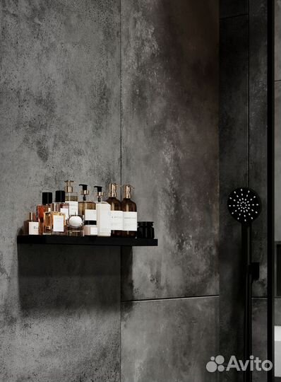 Полка из кварца в ванну / Black Crystal 500