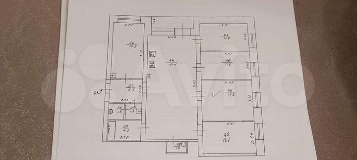 Комната 15,8 м² в 5-к., 1/5 эт.
