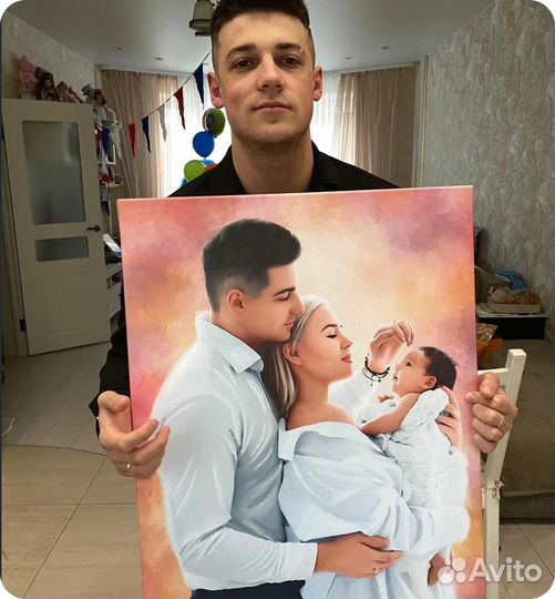 Портрет по фото подарок