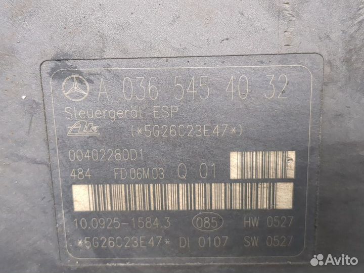 Блок абс, насос Mercedes C W203, 2000