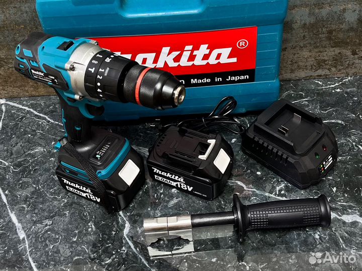 Аккумуляторная дрель шуруповерт makita 13мм