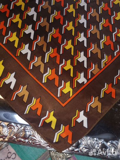 Шёлковый ацетат Винтаж платочек