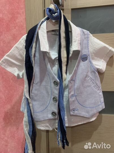 Рубашка 2-3 года, жилетка в подарок