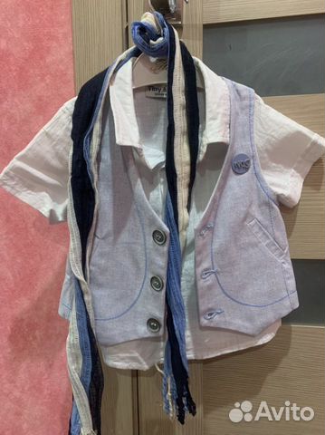 Рубашка 2-3 года, жилетка в подарок