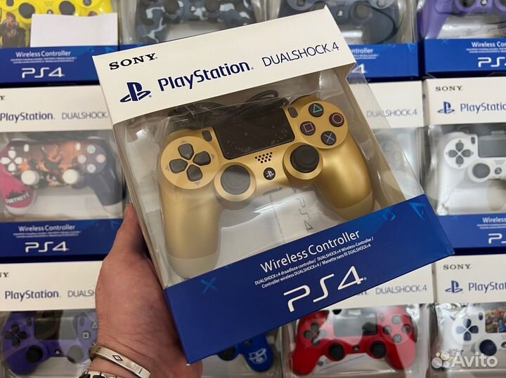 Геймпад для Sony PS4, пк, смартфон (золотой)