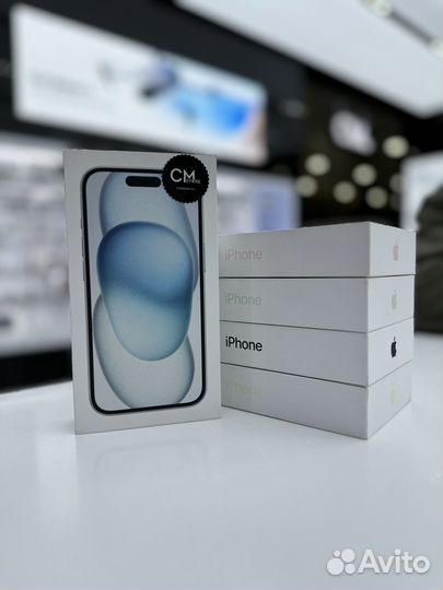 iPhone 15 128 гб голубой (2Sim )