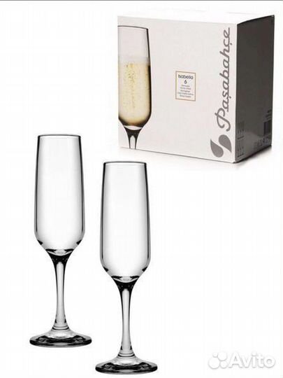 Набор бокалов для шампанского Pasabahce “Isabella”