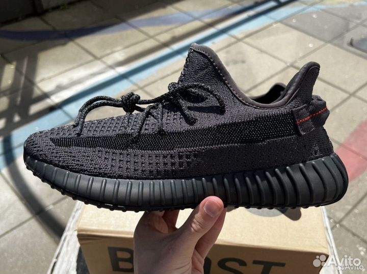 Кроссовки Adidas Yeezy Boost 350 black (черные)