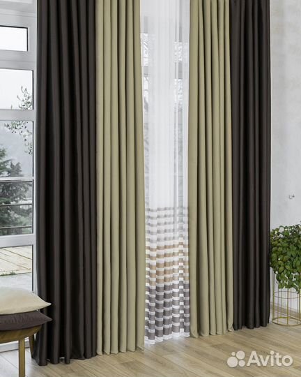 Шторы блэкаут Марсель готовые и на заказ