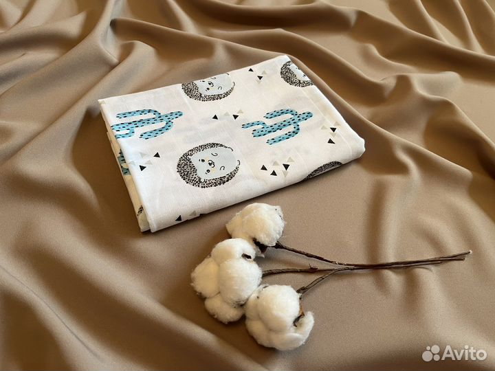 Муслиновые пеленки новые набор 4 шт