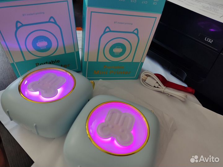 Мини термопринтер новый