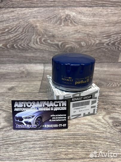 Фильтр масляны Renault, 77 00 274 177