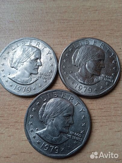 Монета 1 доллар США Сьюзен Энтони 1979г