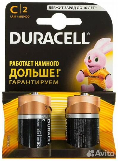 Батарейки Duracell C LR14 (оригинальные)