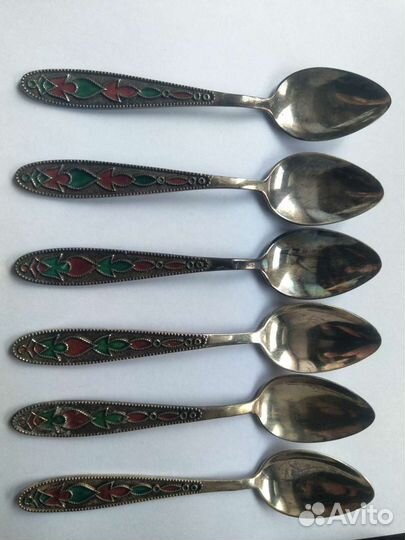 Комплект сереб ложек коф 89.22г 875* набор сост но
