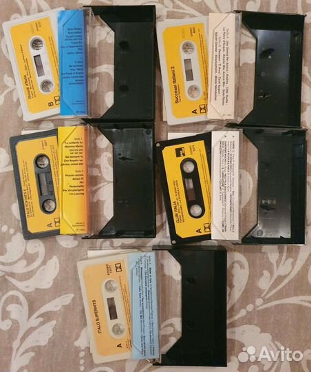 Аудиокассеты с записью иностр.сборники 70е-80егг