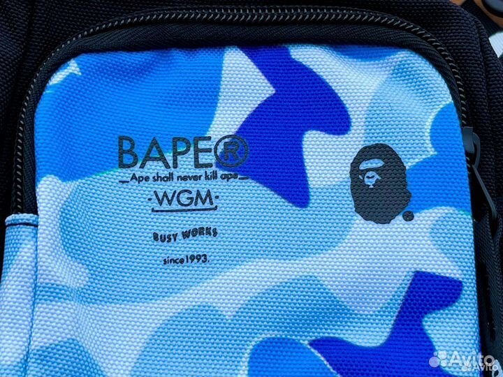 Сумка bape Blue/Camo