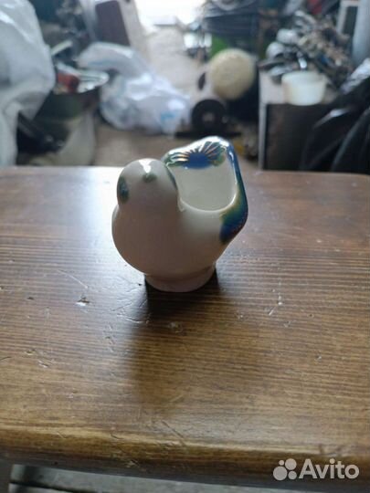 Соусник фарфор голубь