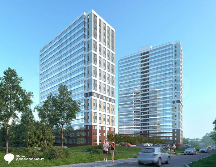 2-к. квартира, 39,7 м², 15/20 эт.