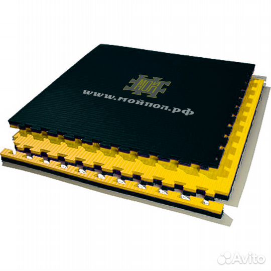 Спортивные будо-маты Татами с зацепом ласточкин хв