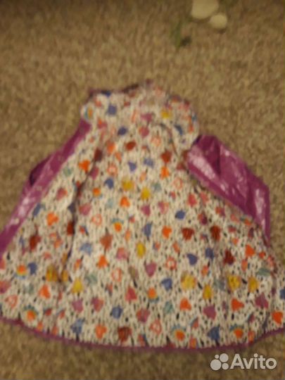 Плащ для девочки(двусторонний дождевик)