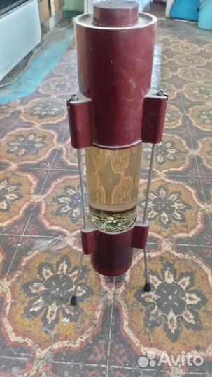 Лампа ракета СССР с блёстками ночник