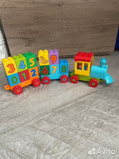 Lego duplo паровозик машинки