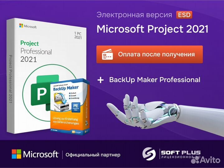 Microsoft Project 2021 ESD Электронный ключ