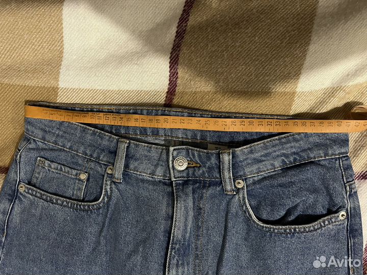 Плотные джинсы H&M 46-48 с высокой посадкой