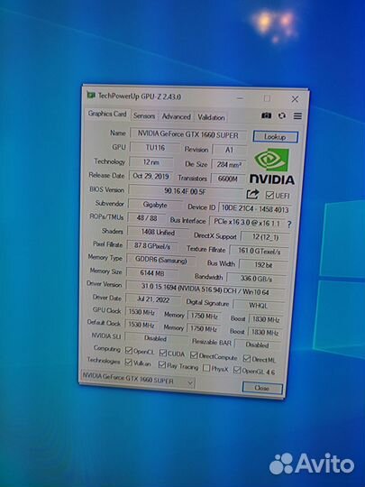 Gtx 1660 super 6 gb