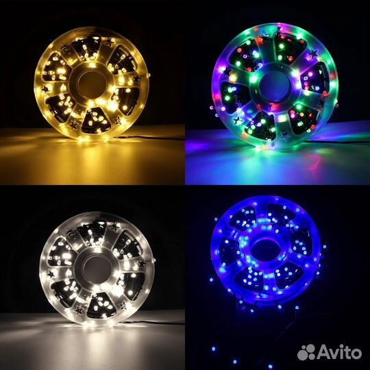 Новогодние уличные гирлянды катушка