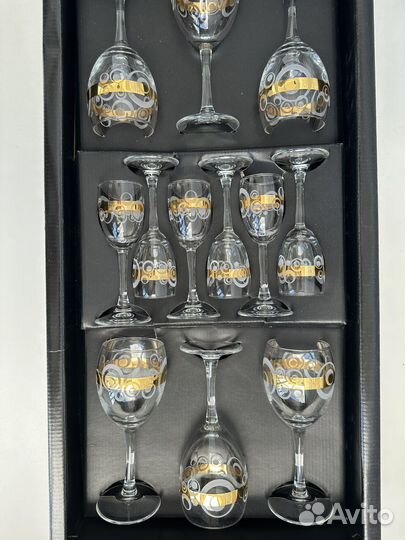 Набор бокалов и рюмок Гусь Хрустальный