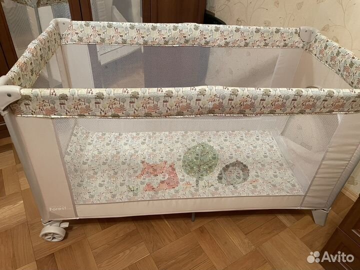 Детская кровать манеж с матрасом