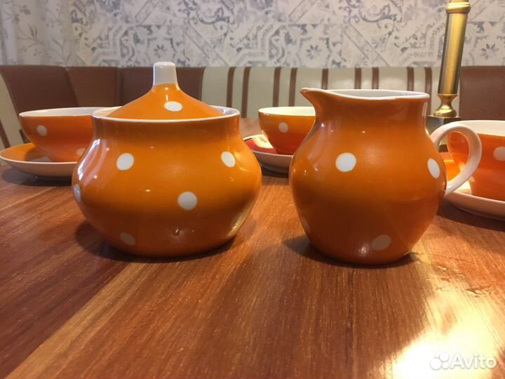 Чайный сервиз горох Дулево