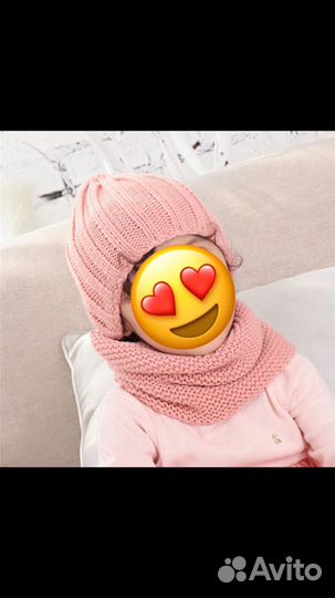 Комплект шапка и снуд