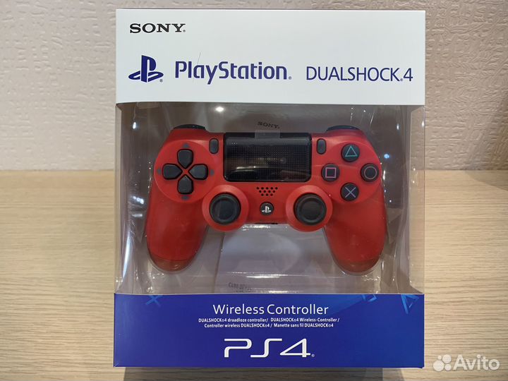 Джойстик ps4 красный