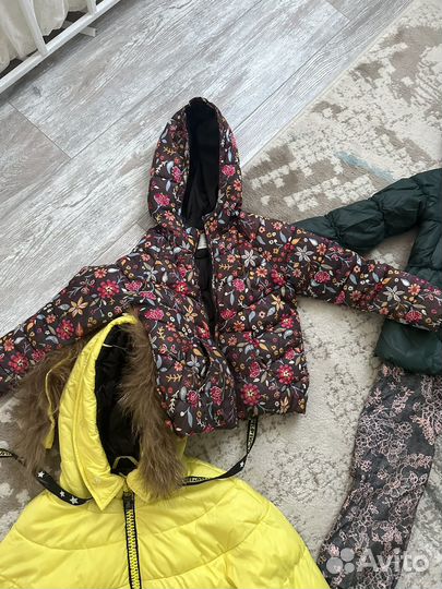 Теплая одежда для девочки 116-122